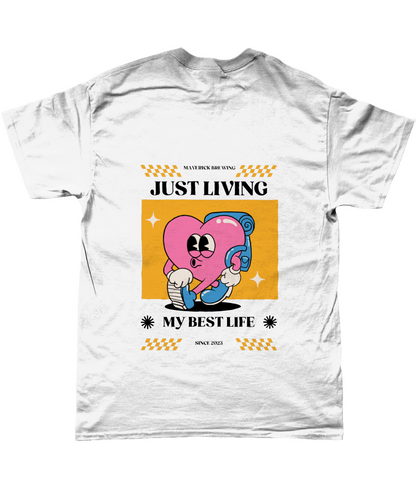 Maverick Brew Co - Living my best life - Gildan SoftStyle® Ringspun T-Shirt